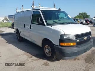 ✅ 2018 Chevrolet Express Cargo • VIN: 1GCWGAFP5J1221010 • Lot: 42834960. Listed on IAAI with 186,402 mi. Free auction sales archive from the USA and detailed vehicle history report at DreamBid. Image 1.
