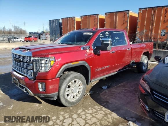 ✅ 2023 GMC Sierra 3500HD Denali • VIN: 1GT49WE76PF133353 • Лот: 43951165. Опубликован ранее на Copart с пробегом 35 953 миль. Бесплатный доступ к архиву аукционных продаж из США и подробный отчёт об истории автомобиля на DreamBid. Изображение 1.