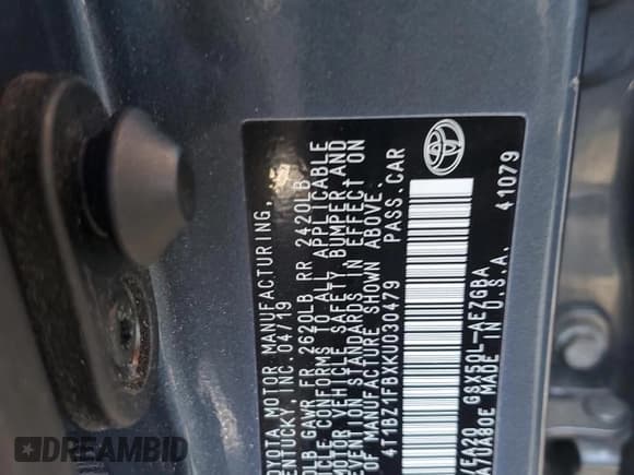 ✅ 2019 Toyota Avalon Limited • VIN: 4T1BZ1FBXKU030479 • Lot: 91844795. Wystawiony na Copart z przebiegiem 140 297 mil. Bezpłatny archiwum sprzedaży aukcyjnych z USA i szczegółowy raport historii pojazdu na DreamBid. Zdjęcie 12.