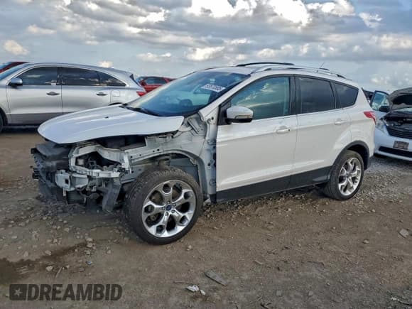 ✅ 2013 Ford Escape Titanium • VIN: 1FMCU0J91DUC23527 • Lot: 93670585. Listed on Copart with 106,636 mi. Free auction sales archive from the USA and detailed vehicle history report at DreamBid. Image 1.