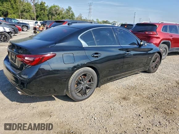 ✅ 2018 Infiniti Q50 Luxe • VIN: JN1EV7AP0JM591858 • Lot: 95150045. Listed on Copart with 92,080 mi. Free auction sales archive from the USA and detailed vehicle history report at DreamBid. Image 3.