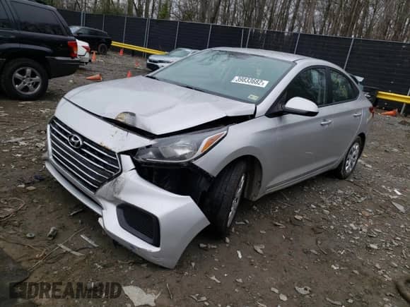 2019 Hyundai Accent SE with VIN 3KPC24A3XKE065374, listed as a Copart auction lot 59446053 with 50,555 mi miles and . Bid and sale history available at DreamBid. Image 2.