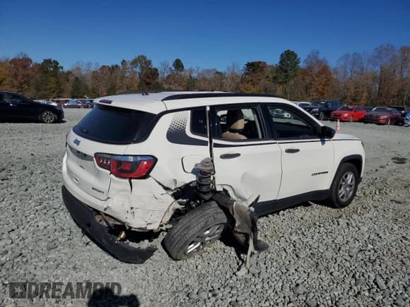 ✅ 2018 Jeep Compass Sport • VIN: 3C4NJCAB6JT319024 • Lot: 91902795. Listed on Copart with 106,480 mi. Free auction sales archive from the USA and detailed vehicle history report at DreamBid. Image 3.