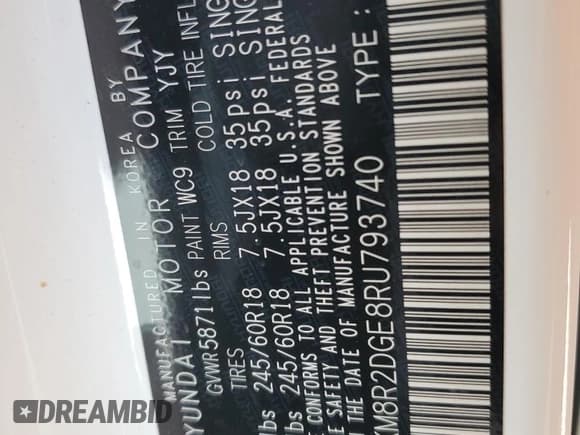 ✅ 2024 Hyundai Palisade SEL • VIN: KM8R2DGE8RU793740 • Лот: 76701874. Опубликован ранее на Copart с пробегом 6 018 миль. Бесплатный доступ к архиву аукционных продаж из США и подробный отчёт об истории автомобиля на DreamBid. Изображение 13.