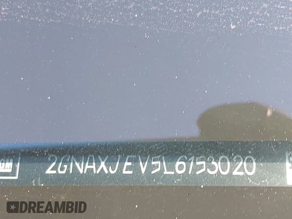 ✅ 2020 Chevrolet Equinox LT • VIN: 2GNAXJEV5L6153020 • Lot: 43486682. Listed on IAAI with 66,378 mi. Free auction sales archive from the USA and detailed vehicle history report at DreamBid. Image 9.