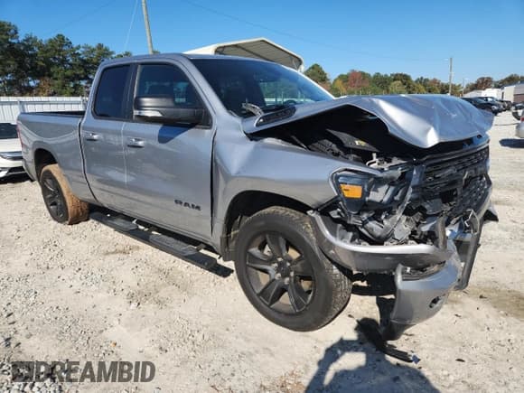 ✅ 2022 Ram 1500 Big Horn • VIN: 1C6RREBTXNN228171 • Lot: 91304045. Listed on Copart with 109,330 mi. Free auction sales archive from the USA and detailed vehicle history report at DreamBid. Image 4.
