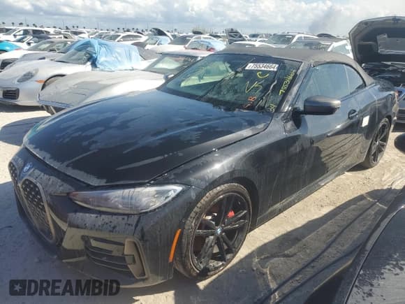 ✅ 2021 BMW 4 Series M440i • VIN: WBA53AT0XMCG99544 • Lot: 75534664. Listed on Copart with Not provided. Free auction sales archive from the USA and detailed vehicle history report at DreamBid. Image 1.