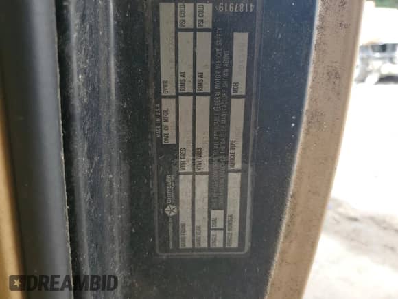 1987 Dodge Dakota with VIN 1B7GN14M9HS305144, listed as a Copart auction lot 57060415 with 116,037 mi miles and Clean title. Bid and sale history available at DreamBid. Image 12.