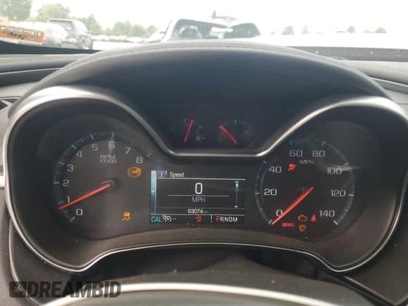 2016 Chevrolet Impala LT with VIN 1G1115S35GU164149, listed as a Copart auction lot 83779185 with 93,074 mi miles and Salvage title. Bid and sale history available at DreamBid. Image 9.