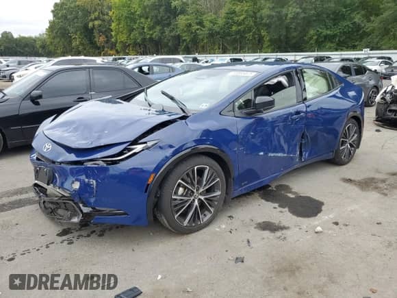 2024 Toyota Prius LE с VIN JTDADABU8R3014173, выставлен на аукционе Copart как лот 72055075 с пробегом Не указан миль и Списание • Salvage title. История ставок и продаж доступна на DreamBid. Изображение 1.