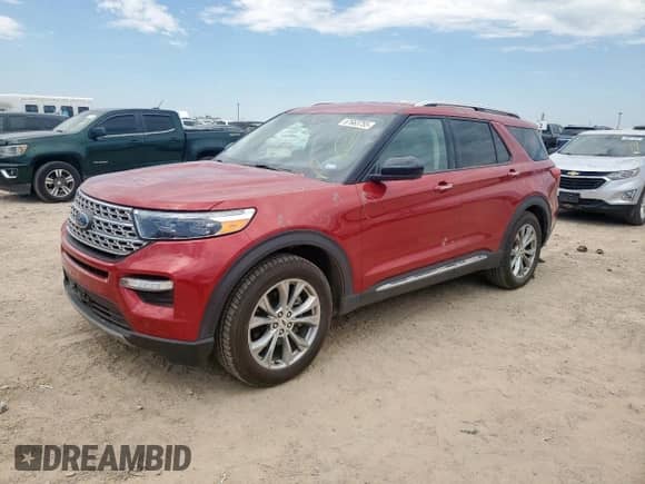 2022 Ford Explorer Limited with VIN 1FMSK7FH7NGA30499, listed as a Copart auction lot 67663755 with 93,518 mi miles and Clean title. Bid and sale history available at DreamBid. Image 1.