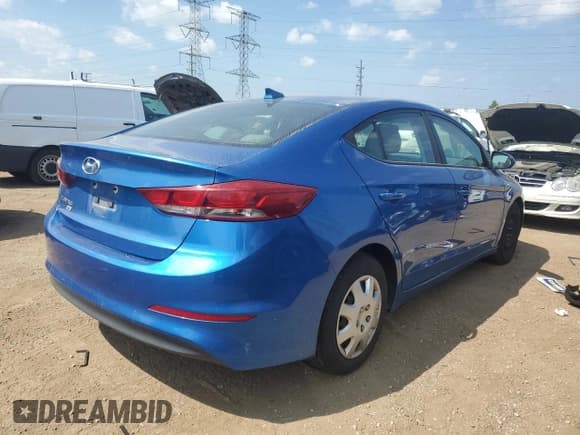 ✅ 2017 Hyundai Elantra SE • VIN: 5NPD74LF6HH171368 • Lot: 68757535. Listed on Copart with 146,557 mi. Free auction sales archive from the USA and detailed vehicle history report at DreamBid. Image 3.