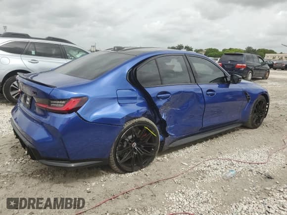 ✅ 2023 BMW M3 Competition • VIN: WBS33AY05PFN57582 • Lot: 59370945. Wystawiony na Copart z przebiegiem 20 917 mil. Bezpłatny archiwum sprzedaży aukcyjnych z USA i szczegółowy raport historii pojazdu na DreamBid. Zdjęcie 3.