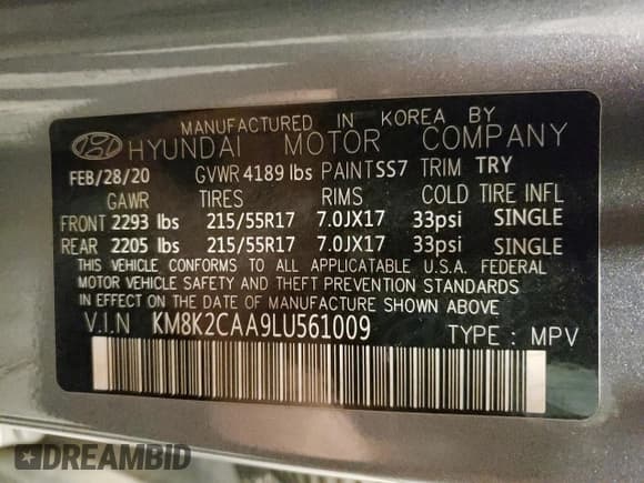 ✅ 2020 Hyundai Kona SEL • VIN: KM8K2CAA9LU561009 • Лот: 80734553. Опубликован ранее на Copart с пробегом 30 166 миль. Бесплатный доступ к архиву аукционных продаж из США и подробный отчёт об истории автомобиля на DreamBid. Изображение 12.