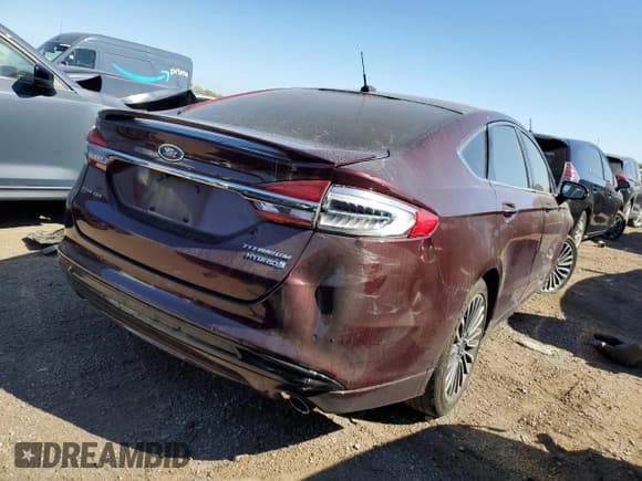 ✅ 2017 Ford Fusion Hybrid Titanium • VIN: 3FA6P0RU7HR263695 • Lot: 82316995. Listed on Copart with 172,692 mi. Free auction sales archive from the USA and detailed vehicle history report at DreamBid. Image 3.