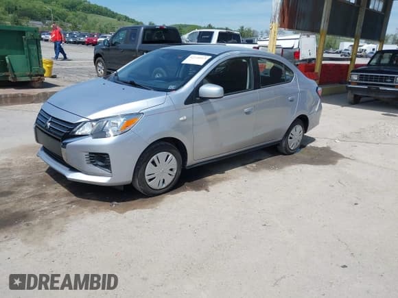 ✅ 2023 Mitsubishi Mirage ES • VIN: ML32FUFJ8PHF04683 • Лот: 42240513. Опубликован ранее на IAAI с пробегом 31 119 миль. Бесплатный доступ к архиву аукционных продаж из США и подробный отчёт об истории автомобиля на DreamBid. Изображение 2.