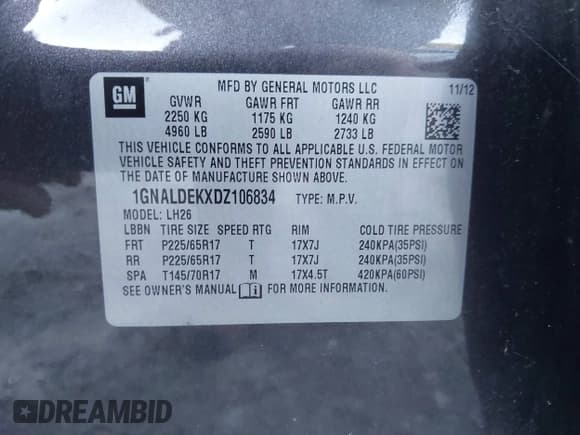 ✅ 2013 Chevrolet Equinox LT • VIN: 1GNALDEKXDZ106834 • Лот: 43616386. Опубликован ранее на IAAI с пробегом 140 623 миль. Бесплатный доступ к архиву аукционных продаж из США и подробный отчёт об истории автомобиля на DreamBid. Изображение 9.