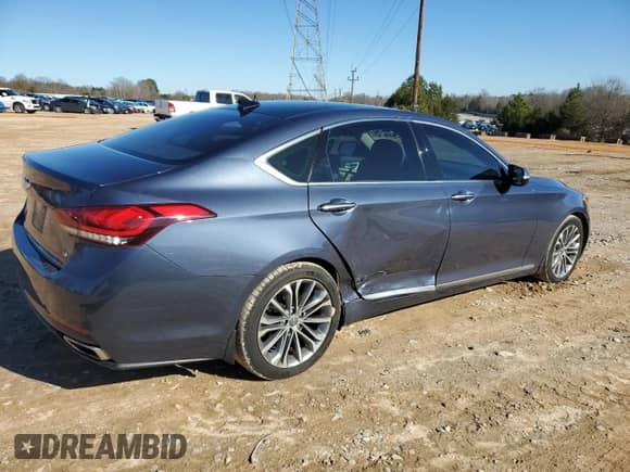 2015 Hyundai Genesis 3.8L z VIN KMHGN4JE8FU077813, wystawiony jako Copart lot #84448034 z przebiegiem 107 146 mil mil oraz Szkoda całkowita • Salvage title. Historia ofert i sprzedaży dostępna na DreamBid. Obrazek 3.