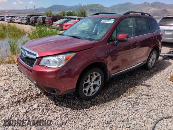 ✅ 2016 Subaru Forester Touring • VIN: JF2SJAXC2GH512772 • Лот: 58592825. Опубликован ранее на Copart с пробегом 52 056 миль. Бесплатный доступ к архиву аукционных продаж из США и подробный отчёт об истории автомобиля на DreamBid. Изображение 1.