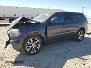 2014 Dodge Durango R/T with VIN 1C4SDJCT4EC366767, listed as a Copart auction lot 50664305 with 153,669 mi miles and Salvage title. Bid and sale history available at DreamBid. Image 1.