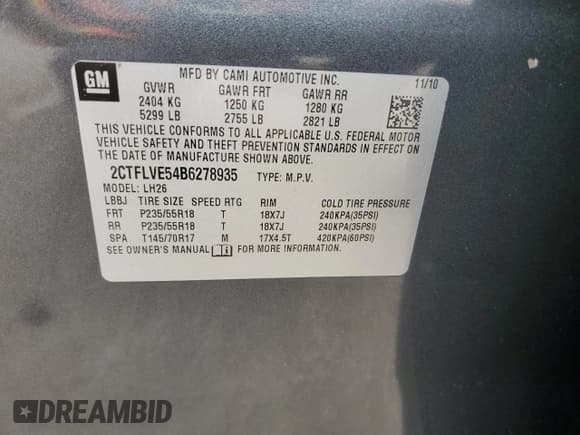 ✅ 2011 GMC Terrain SLT-1 • VIN: 2CTFLVE54B6278935 • Lot: 86125495. Wystawiony na Copart z przebiegiem 143 124 mil. Bezpłatny archiwum sprzedaży aukcyjnych z USA i szczegółowy raport historii pojazdu na DreamBid. Zdjęcie 14.