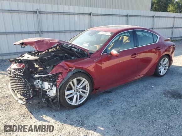 2024 Lexus IS 300 z VIN JTHCA1D2XR5131656, wystawiony jako Copart lot #65702905 z przebiegiem 2 298 mil mil oraz Szkoda całkowita • Salvage title. Historia ofert i sprzedaży dostępna na DreamBid. Obrazek 1.