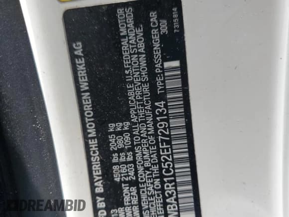 ✅ 2014 BMW 4 Series 435i • VIN: WBA3R1C52EF729134 • Lot: 59146235. Listed on Copart with Not provided. Free auction sales archive from the USA and detailed vehicle history report at DreamBid. Image 12.