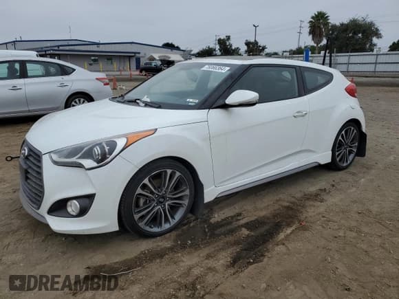 ✅ 2016 Hyundai Veloster Turbo • VIN: KMHTC6AE3GU251255 • Lot: 76066364. Wystawiony na Copart z przebiegiem 58 594 mil. Bezpłatny archiwum sprzedaży aukcyjnych z USA i szczegółowy raport historii pojazdu na DreamBid. Zdjęcie 1.
