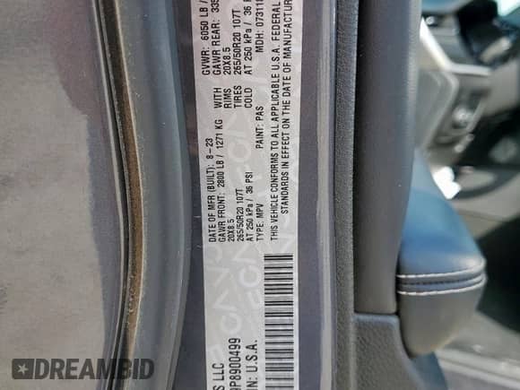 2023 Jeep Grand Cherokee Altitude X с VIN 1C4RJHAG9P8900499, выставлен на аукционе Copart как лот 91284395 с пробегом 20 491 миль миль и Списание • Salvage title. История ставок и продаж доступна на DreamBid. Изображение 13.