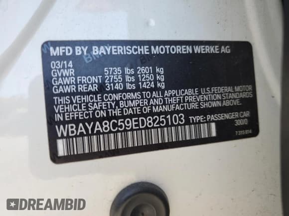 ✅ 2014 BMW 7 Series 750i • VIN: WBAYA8C59ED825103 • Lot: 66286145. Wystawiony na Copart z przebiegiem 127 567 mil. Bezpłatny archiwum sprzedaży aukcyjnych z USA i szczegółowy raport historii pojazdu na DreamBid. Zdjęcie 12.