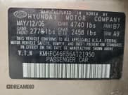 ✅ 2006 Hyundai Azera SE • VIN: KMHFC46F36A121950 • Lot: 71303815. Listed on Copart with 125,217 mi. Free auction sales archive from the USA and detailed vehicle history report at DreamBid. Image 12.