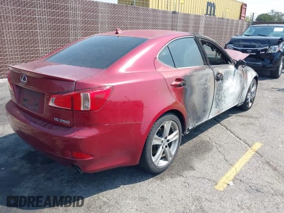 ✅ 2012 Lexus IS 250 • VIN: JTHBF5C21C5175090 • Lot: 42967917. Listed on IAAI with Not provided. Free auction sales archive from the USA and detailed vehicle history report at DreamBid. Image 4.
