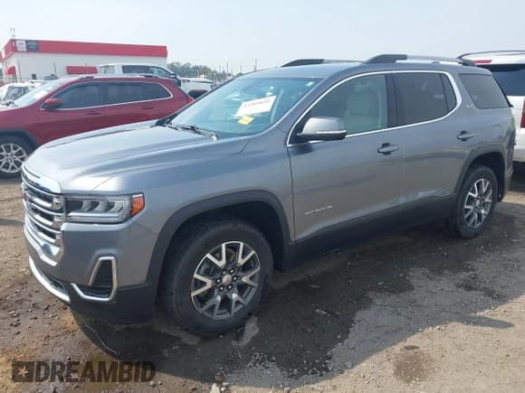 ✅ 2022 GMC Acadia SLE • VIN: 1GKKNKL48NZ145296 • Lot: 43209616. Listed on IAAI with 71,493 mi. Free auction sales archive from the USA and detailed vehicle history report at DreamBid. Image 2.