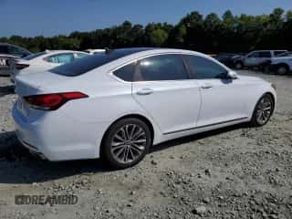 2016 Hyundai Genesis 3.8L with VIN KMHGN4JE4GU107200, listed as a Copart auction lot 64961584 with 100,277 mi miles and Salvage title. Bid and sale history available at DreamBid. Image 3.