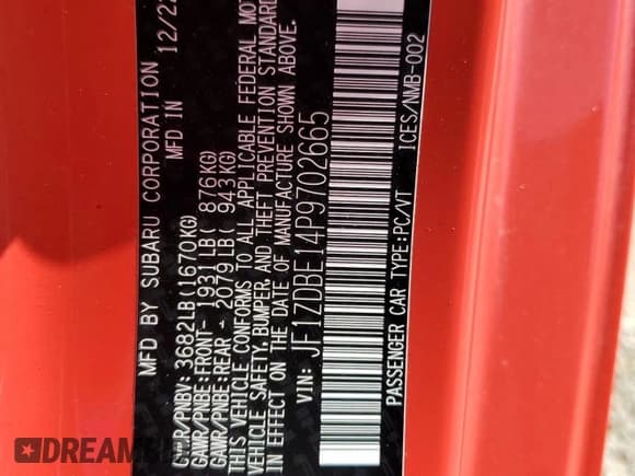 ✅ 2023 Subaru BRZ Limited • VIN: JF1ZDBE14P9702665 • Лот: 73977064. Опубликован ранее на Copart с пробегом 12 963 миль. Бесплатный доступ к архиву аукционных продаж из США и подробный отчёт об истории автомобиля на DreamBid. Изображение 12.