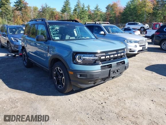 ✅ 2023 Ford Bronco Sport Outer Banks • VIN: 3FMCR9C69PRE26041 • Lot: 43218296. Wystawiony na IAAI z przebiegiem 22 839 mil. Bezpłatny archiwum sprzedaży aukcyjnych z USA i szczegółowy raport historii pojazdu na DreamBid. Zdjęcie 1.