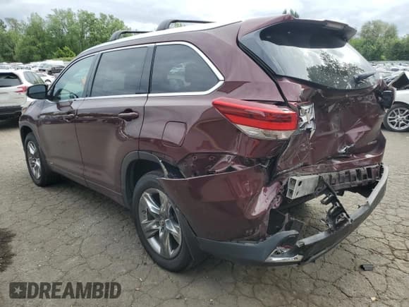 ✅ 2019 Toyota Highlander Hybrid Limited • VIN: 5TDDGRFH6KS071251 • Lot: 59811415. Listed on Copart with 91,847 mi. Free auction sales archive from the USA and detailed vehicle history report at DreamBid. Image 2.