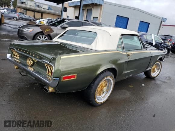 ✅ 1968 Ford Mustang • VIN: 8F03C118577 • Lot: 45223415. Wystawiony na Copart z przebiegiem 29 048 mil. Bezpłatny archiwum sprzedaży aukcyjnych z USA i szczegółowy raport historii pojazdu na DreamBid. Zdjęcie 3.