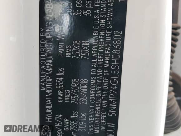 2025 Hyundai Santa Fe SEL с VIN 5NMP24GL5SH083802, выставлен на аукционе Copart как лот 52932075 с пробегом 7 861 миль миль и Чистый • Clean title. История ставок и продаж доступна на DreamBid. Изображение 13.