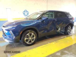 2023 Chevrolet Blazer LT with VIN 3GNKBCR4XPS148189, listed as a Copart auction lot 60291504 with 45,699 mi miles and Clean title. Bid and sale history available at DreamBid. Image 1.