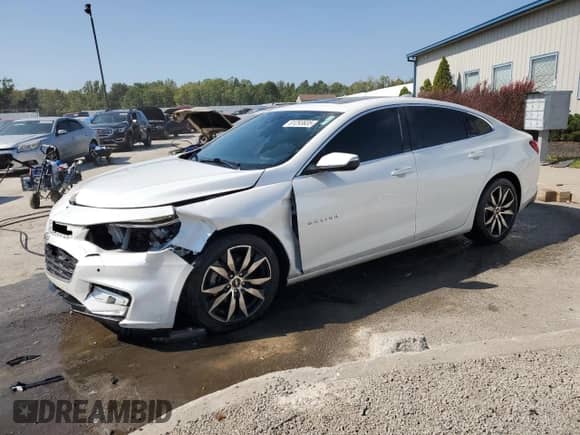 2016 Chevrolet Malibu LT z VIN 1G1ZE5ST8GF318400, wystawiony jako Copart lot #81293635 z przebiegiem 187 916 mil mil oraz Szkoda całkowita • Salvage title. Historia ofert i sprzedaży dostępna na DreamBid. Obrazek 1.