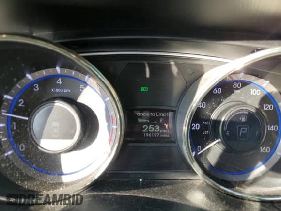 2012 Hyundai Sonata GLS with VIN 5NPEB4AC3CH346583, listed as a Copart auction lot 89562225 with 196,197 mi miles and Salvage title. Bid and sale history available at DreamBid. Image 9.