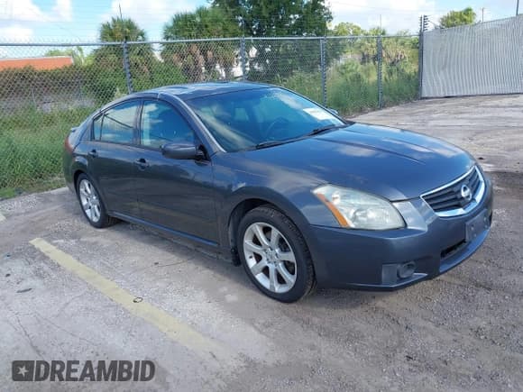 ✅ 2008 Nissan Maxima SE • VIN: 1N4BA41E48C834408 • Lot: 43035414. Listed on IAAI with 64,062 mi. Free auction sales archive from the USA and detailed vehicle history report at DreamBid. Image 1.