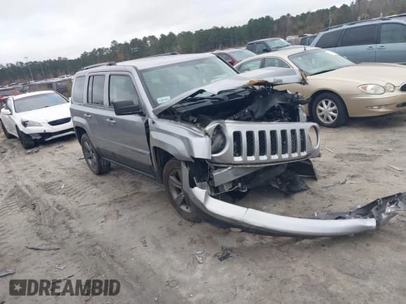 ✅ 2017 Jeep Patriot Sport • VIN: 1C4NJPBAXHD200955 • Lot: 41597096. Listed on IAAI with 166,857 mi. Free auction sales archive from the USA and detailed vehicle history report at DreamBid. Image 1.