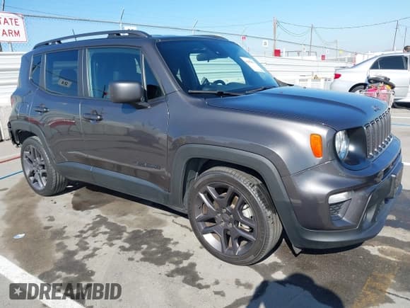 ✅ 2021 Jeep Renegade Latitude • VIN: ZACNJCBB4MPM66403 • Lot: 43609471. Listed on IAAI with 47,432 mi. Free auction sales archive from the USA and detailed vehicle history report at DreamBid. Image 1.