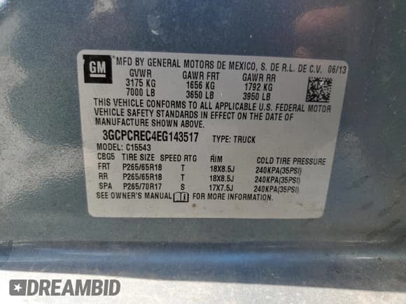 ✅ 2014 Chevrolet Silverado 1500 LT • VIN: 3GCPCREC4EG143517 • Lot: 86687055. Wystawiony na Copart z przebiegiem 87 464 mil. Bezpłatny archiwum sprzedaży aukcyjnych z USA i szczegółowy raport historii pojazdu na DreamBid. Zdjęcie 12.