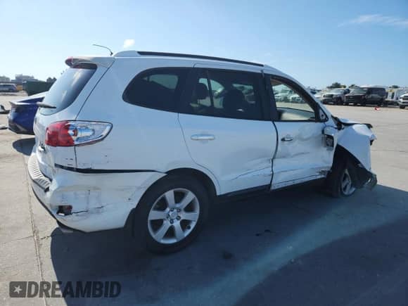2008 Hyundai Santa Fe SE with VIN 5NMSH13EX8H152460, listed as a Copart auction lot 82305675 with Not provided miles and Salvage title. Bid and sale history available at DreamBid. Image 3.
