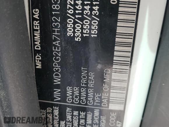 ✅ 2017 Mercedes-Benz Metris Cargo • VIN: WD3PG2EA7H3218318 • Lot: 49777865. Wystawiony na Copart z przebiegiem 144 214 mil. Bezpłatny archiwum sprzedaży aukcyjnych z USA i szczegółowy raport historii pojazdu na DreamBid. Zdjęcie 13.