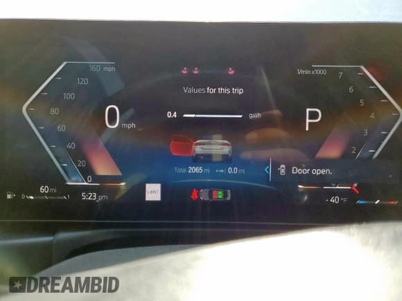 ✅ 2024 BMW 4 Series 430i xDrive • VIN: WBA43AT03RCP21447 • Lot: 65221725. Listed on Copart with 2,065 mi. Free auction sales archive from the USA and detailed vehicle history report at DreamBid. Image 9.