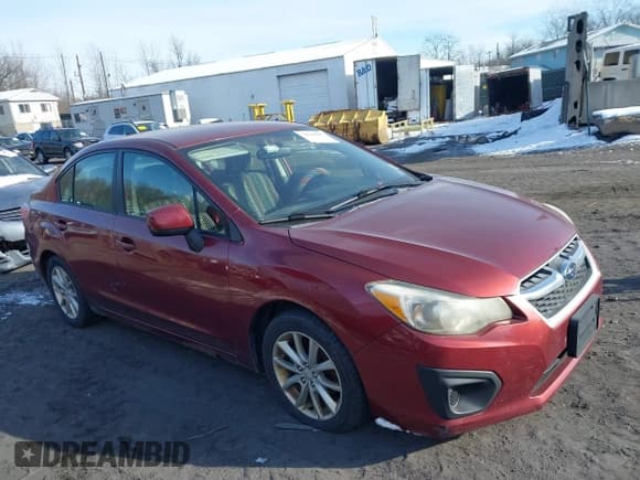 ✅ 2012 Subaru Impreza Premium • VIN: JF1GJAC62CH030968 • Lot: 43844095. Listed on IAAI with 20,600 mi. Free auction sales archive from the USA and detailed vehicle history report at DreamBid. Image 1.